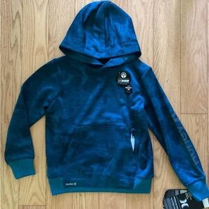 Hurley Teal DriFit Hooded Pullover size 4